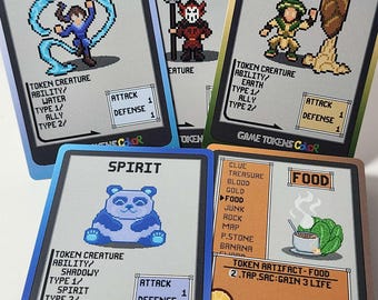 Avatar Token Pack - Game Tokens Color - Magic The Gathering