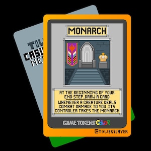 5 Monarch Tokens - Game Tokens Color - Magic The Gathering
