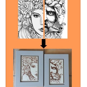 Teste di moro - disegno File digitale svg per incisione laser quadri , Arte siciliana, Design unico per decorare la casa, download immediato