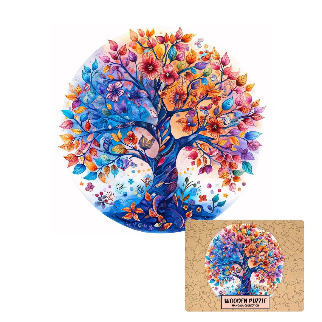 Mandala Wooden Puzzle - Beautiful World Mandalas Collection - for ...