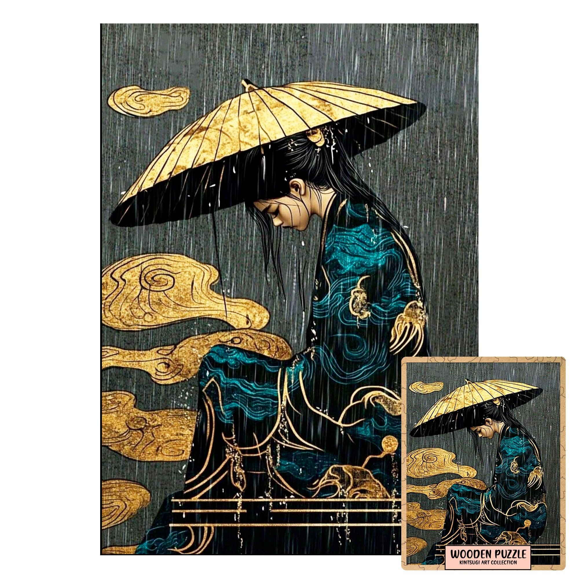 Kintsugi Tree Image Kintsugi Art Puzzle – Golden Tree Fantasy, Handmade Wooden Jigsaw - Etsy