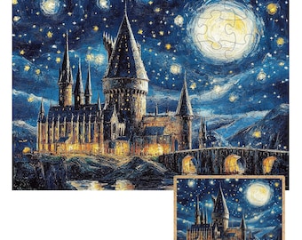 Magic Castle Wooden Jigsaw Puzzle – HP Inspired Dream Art