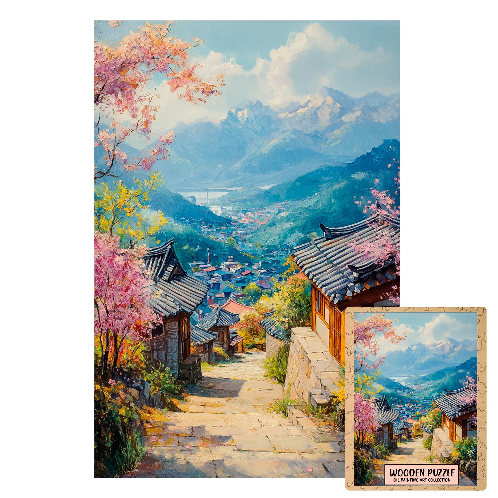 Tableau Sur Toile Tulup 100x50cm – Paysage Imprimé De Corée Du Sud, Déco Moderne Verte