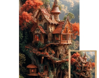 Puzzle for Adults and Kids Magic Art Collection - Wooden Puzzle - Unique Designs - Landscape  Gift for women jigsaw gifts for her him