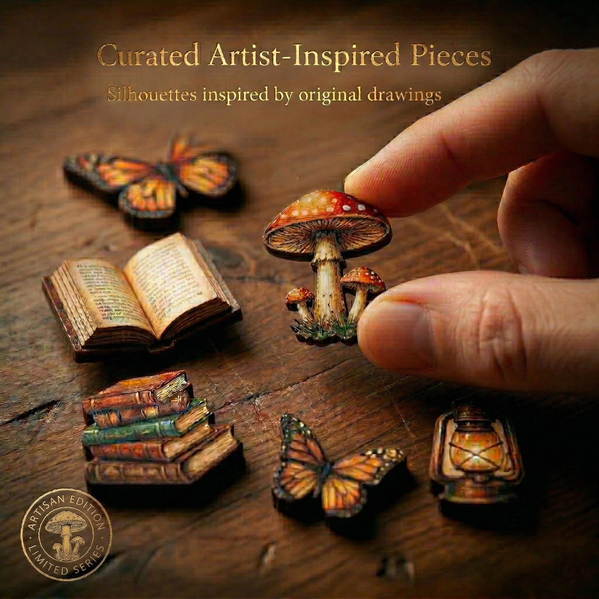 Book Lover Gift – Beautiful World Libraries Wooden Jigsaw Puzzle Adults ...