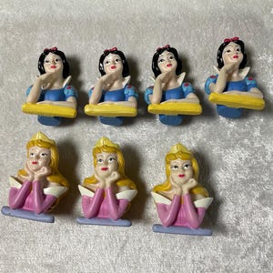 Disney Princess Aurora and Snow White Draw Knobs Set of 7