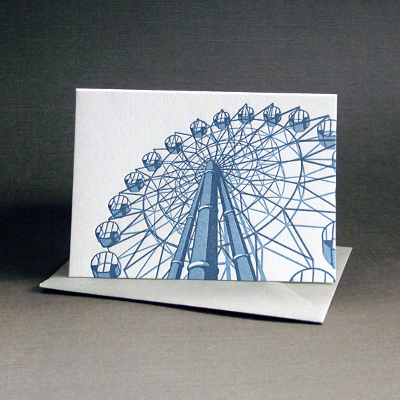 Ferris Wheel Letterpress Card image 2