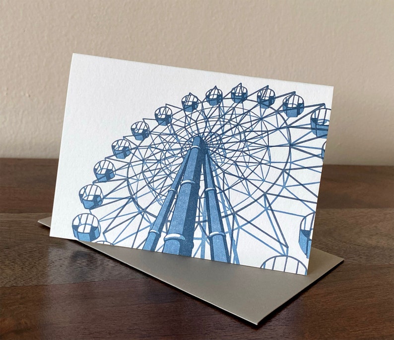 Ferris Wheel Letterpress Card image 1