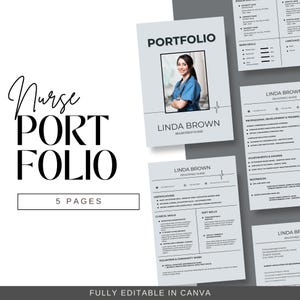 Nurse Resume Template: Modern Medical CV & Cover Letter (Canva Editable Digital Download)