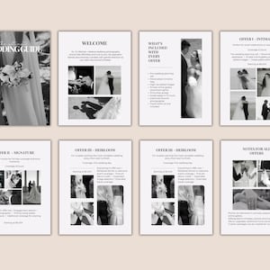 Wedding Photography Pricing Guide Template