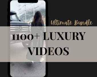 Luxury Instagram Reels Videos, Editable Canva Covers (Digital Download)