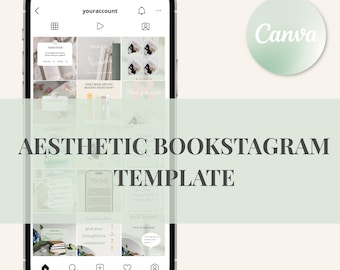 Lime Cream Bookstagram Instagram Template Bookish Instagram Bookstagrammer Social Media Bookish Instagram Template Canva Aesthetic
