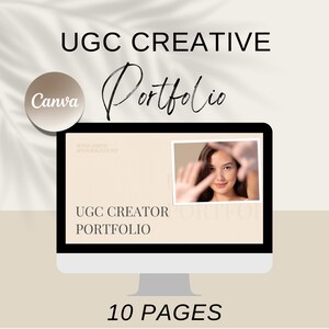 UGC Portfolio Template | Editable Canva Media Kit for Content Creators & Influencers