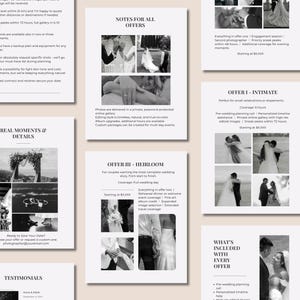 Wedding Photography Pricing Guide Template