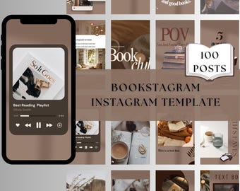 Bookstagram Canva Template Bookstagram Instagram Canva Templates Bookstagrammer Social Media Author Template Canva Bookstagram Post Template