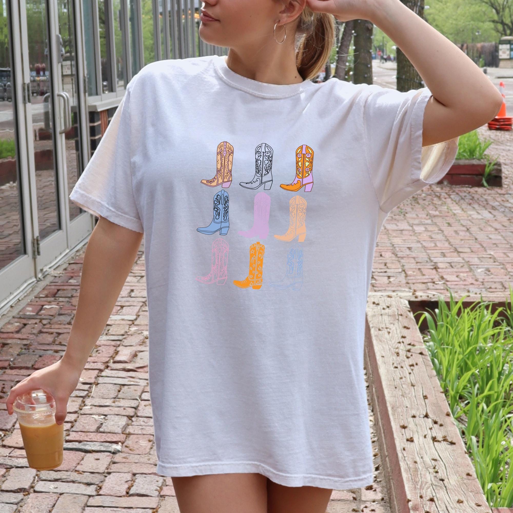 Vintage cowboy boots T-shirt