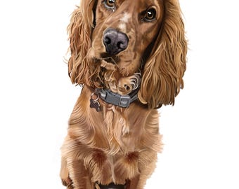 Fine Art Pet Portrait Commissions Giclee Print