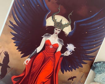 The Morrigan | Celtic Goddess | Giclee Print | A5, A4 & A3