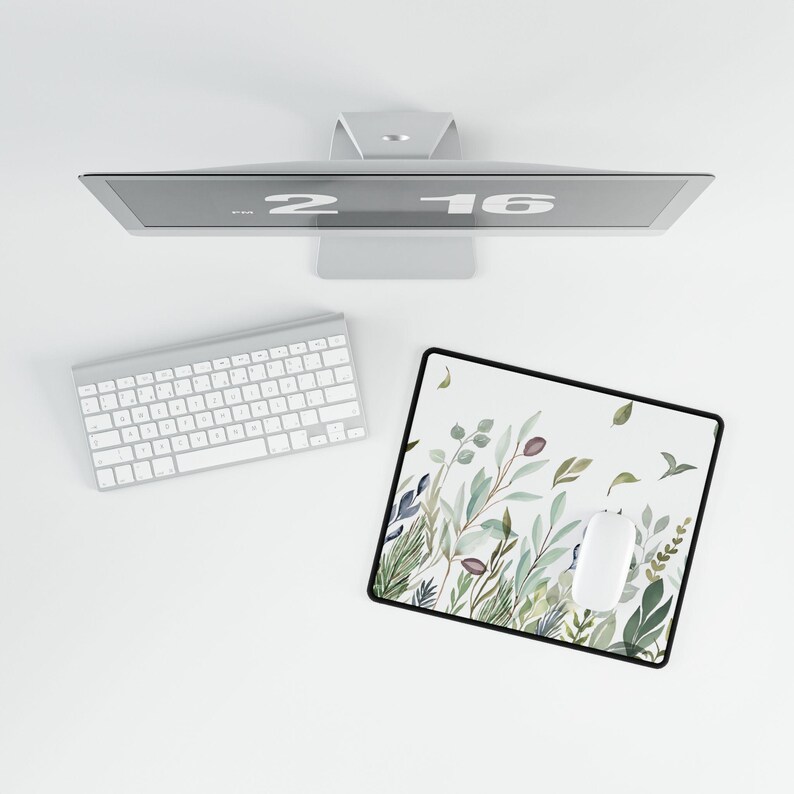 Garden Desk Mat, Floral Desk Mat, Flower Mouse Pad, Large Mousepad