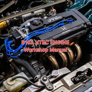 Werkplaatshandleiding Honda B16A VTEC-motor, 9:16 BREEDBEELD pdf, voor Civic 1992-1995 / Car Engine Swap