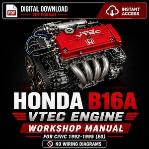 Honda B16A VTEC Engine Workshop Manual (1992-1995 Civic) (PDF Download), Optimized for smartphone