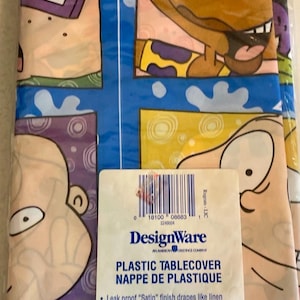 Vintage Rugrats plastic table cloth from 1998! Brand new never opened!