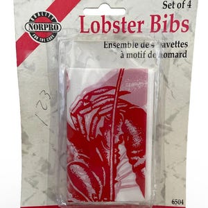 Norpro lobster bibs-vintage, never opened! Four in the unopened package