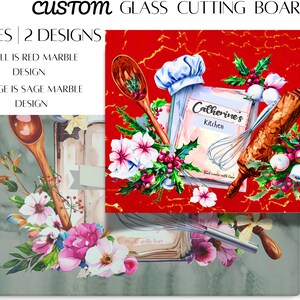 Glass Cutting Board Recipe Cutting Board Custom Cutting Board Chopping Board Realtor Closing Gift Tempered Glass Cutting Bread Abuela Gift