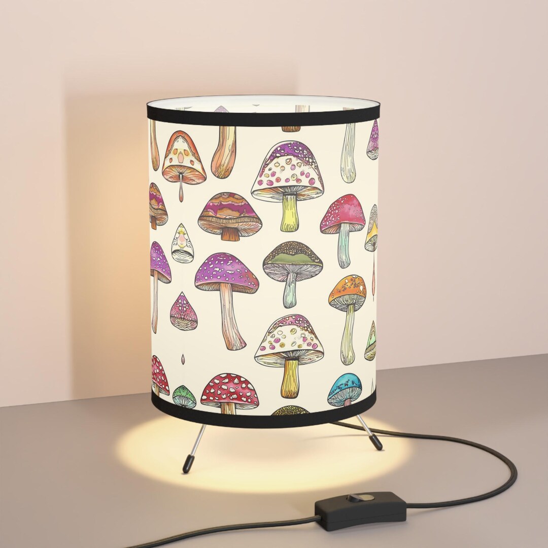 Mushroom Light Mushroom Lamp Shade Retro Mushroom Decor Cute Lamp Retro ...