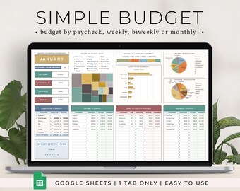 Excel Monthly Savings and Expenses Budget Spreadsheet, Weekly Income Bills Debt Tracker for Personal Financial Organizer Biweekly Template