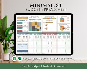 Budgetplanner Excel Maandbudget Spreadsheet Salaris Budgettracker Excel Weekbudgetsjabloon Tweewekelijks budget Schuld eenvoudig tabblad Budget