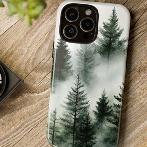 Watercolor Forest Phone Case, Iphone Case for Gift, Galaxy Phone Case for Her, Pixel Phone Case, Samsung Phone Case, Galaxy s24 Case, Nature