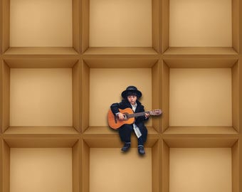 Empty Card Box Digital Image for Box Photography Templates | Compatible with Grid Templates In the Box, Brown Cube