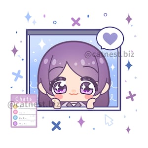 Custom Icon | Custom Cute Chibi Commission | Digital Art Commission | Profile Picture | Cartoon | PFP | PFPB