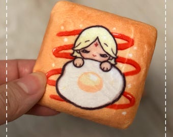 クッキーランキングダムぬいぐるみパンバッジ：ピュアバニラ＆シャドー
