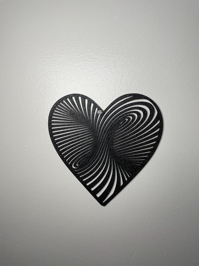 HEART ILLUSION Wall ART Etsy