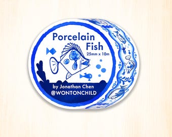 Porcelain Fish Washi Tape