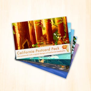 Lot de cartes postales Californie
