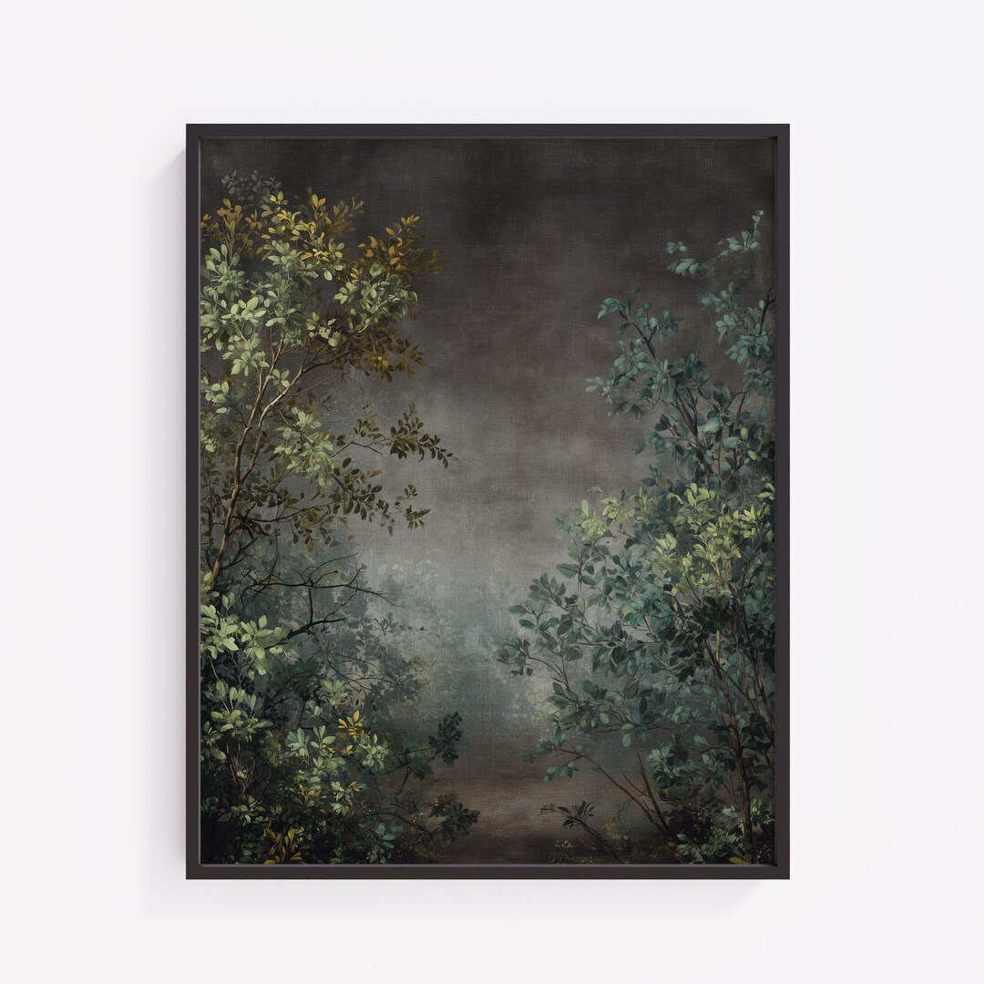 Dark Forest Path Print – Moody Gothic Landscape Art (digital Download ...
