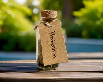 Mini Spell Jar with Scroll: Choose Your Intention (1oz) - Manifesting
