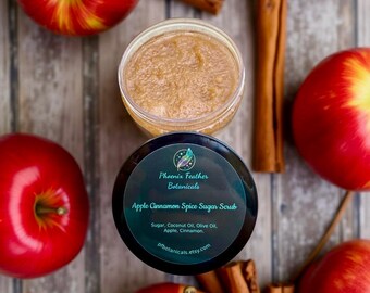 8oz Natural Sugar Scrubs - Choose Your Scent - Vegan - Moisturizing - Exfoliating - Self Care
