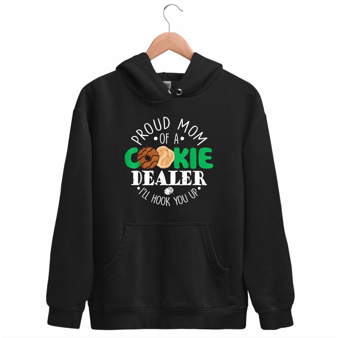 Hwalyten Cookie Mom Sweatshirt - Girl Scout Troop Leader Graphic Pullover With Fun Cookie Design