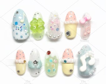 nct wish ウィシ ネイルパーツ NCT Wish Nail Set - Etsy