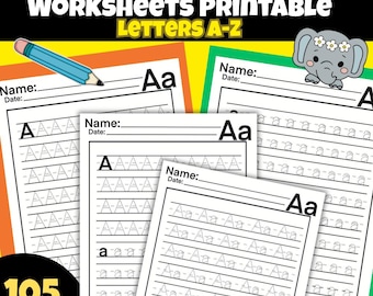 Alphabet Tracing Worksheets: Handwriting Practice for Kids (PDF)