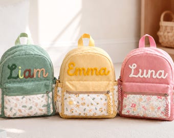 Personalized Toddler Backpack : Preschool School Bag, Back to School Gift for Girls & Boys