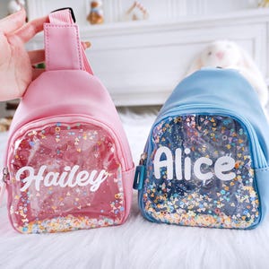 Pack amusant personnalisé pour enfants, sac à main à bandoulière, mini sac à bandoulière pour tout-petits, cadeaux d'anniversaire pour fille, cadeaux pour enfants de 2 3 4 5 6 7 8 9 ans