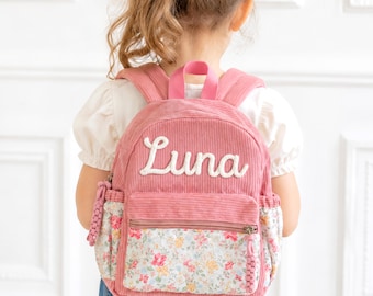 Personalized Girls Backpack:  Preschool Bookbag , Back to School Gift