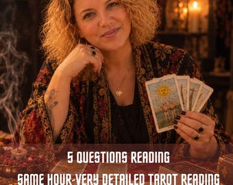 Same Hour 5 Fragen Tarot Legung: Schnelle, In-Tiefe Psychic Antworten auf Ihre Fragen! Personalisierte Einblicke
