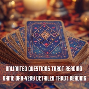 Onbeperkt aantal vragen Tarotlezen, lezen op dezelfde dag, hetzelfde uur, paranormaal lezen, liefde, carrièretarotkaarten lezen, toekomstig lezen, paranormaal advies