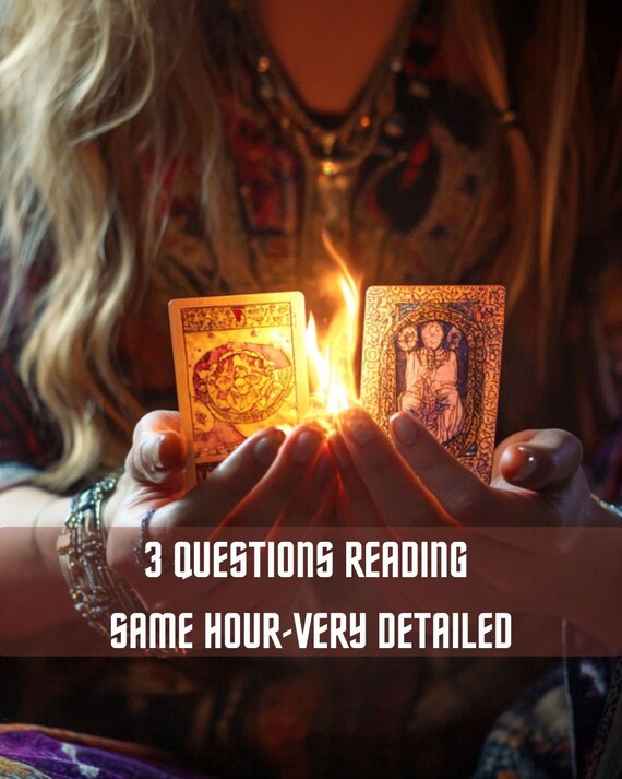 Same Hour 3 Questions Tarot Reading: Quick, In-Depth Psychic Answers to Your Questions! Personalized Insights